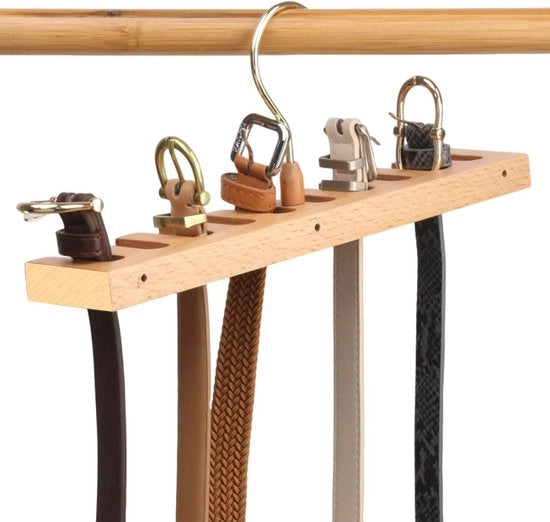 Riemhaak perpendicolare in legno per armadio - 10-ganci riempimento in legno
