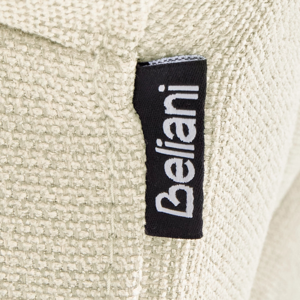 Poltrona Beige Poliestere Tessuto Gambe di legno Retro Minimalista Mobili Soggiorno
