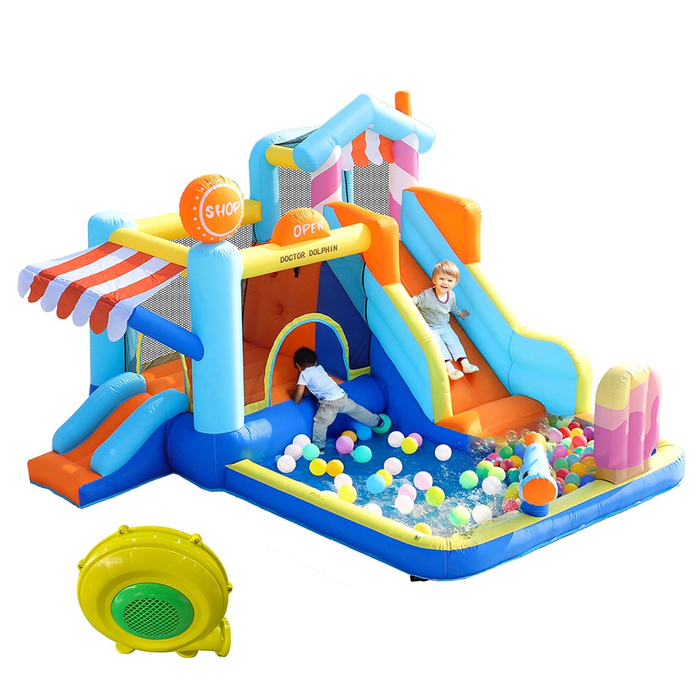 Parco giochi bambini - Xylo - Ventilatore 450W trampolino scivolo acquatico