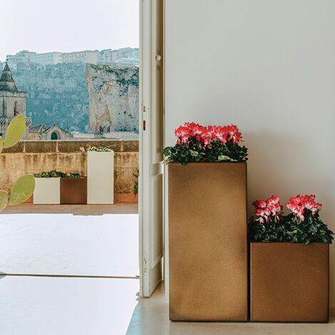 Vaso ALTO QUADRATO  80CM CUBE TOP - Linea Cromia by Monacis