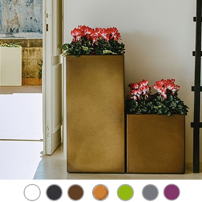 Vaso ALTO QUADRATO  80CM CUBE TOP - Linea Cromia by Monacis