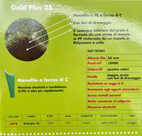 Prato sintetico Verdecor Gold Plus Verdemax 35mm , erba sintetica 2X20MT MQ40