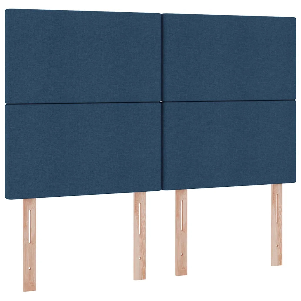 Letto con contenitore e materasso Blu 140 x 190 cm Poliestere