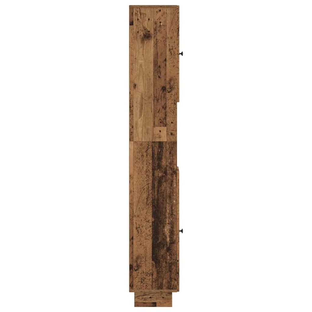 Armadio da Bagno con Ripiano Aperto EDE Legno antico 895943