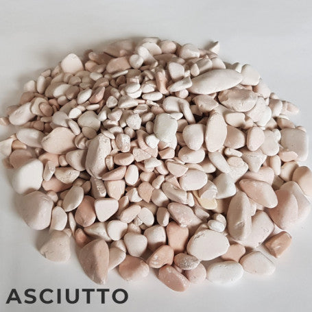 10 SACCHI DI CIOTTOLI ROSA CORALLO DA 25 KG 15/25MM SASSI PIETRE