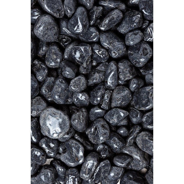 10 SACCHI DI CIOTTOLI NERO EBANO DA 25 KG 15/25 MM SASSI PIETRE