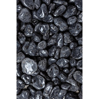 10 SACCHI DI CIOTTOLI NERO EBANO DA 25 KG 15/25 MM SASSI PIETRE