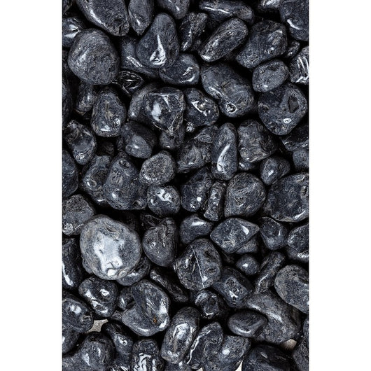 10 SACCHI DI CIOTTOLI NERO EBANO DA 25 KG 15/25 MM SASSI PIETRE