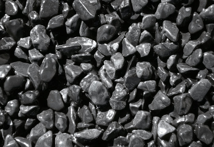 10 SACCHI DI CIOTTOLI NERO EBANO DA 25 KG 15/25 MM SASSI PIETRE