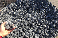 10 SACCHI DI CIOTTOLI NERO EBANO DA 25 KG 15/25 MM SASSI PIETRE