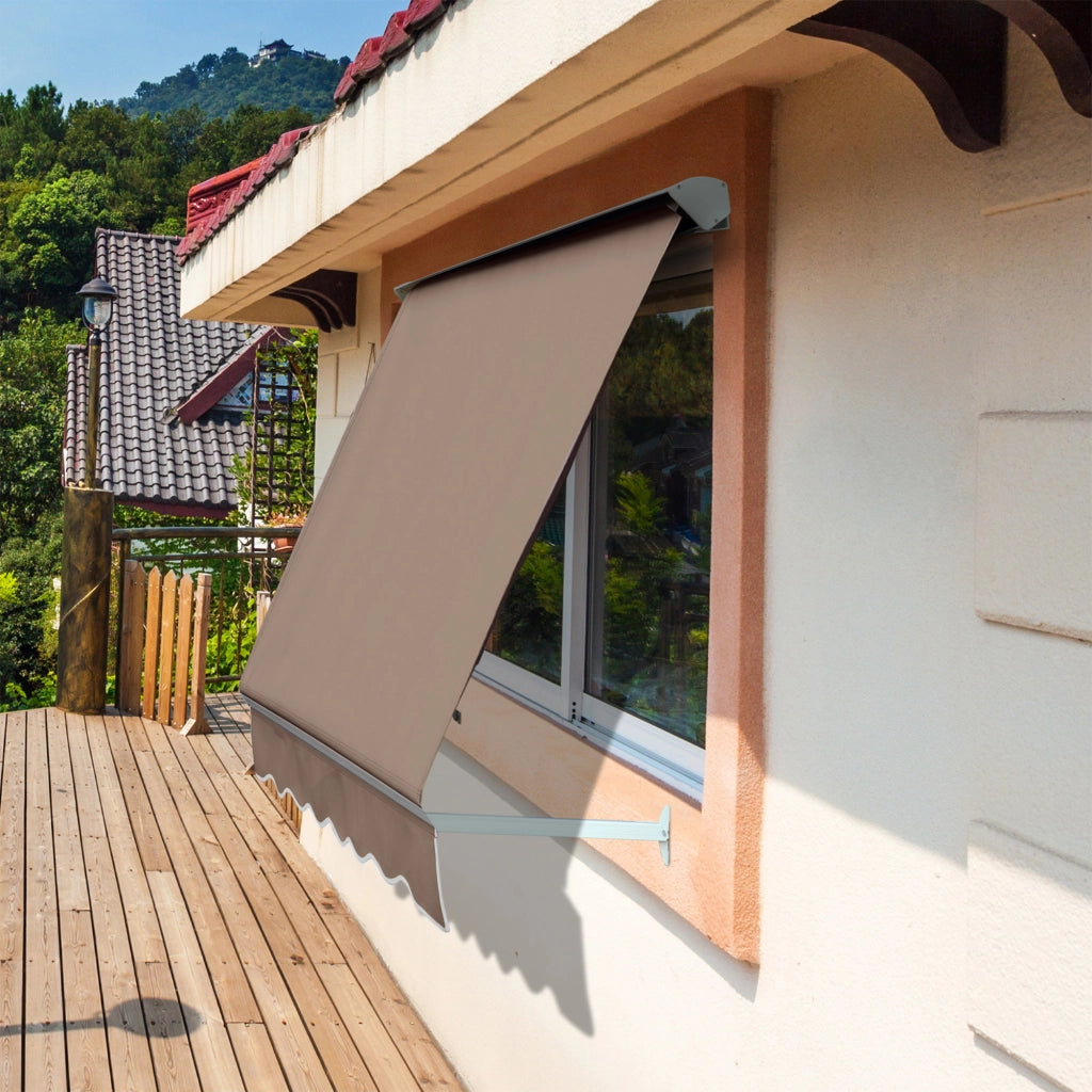 Ombrellone da giardino pieghevole ¨C zephmum ¨C Taupe chiaro 70x180 cm