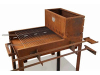 Barbecue a carbone e a legna Clementi Flipper griglia 45x50 cm