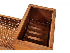 Barbecue a carbone e a legna Clementi Flipper griglia 45x50 cm