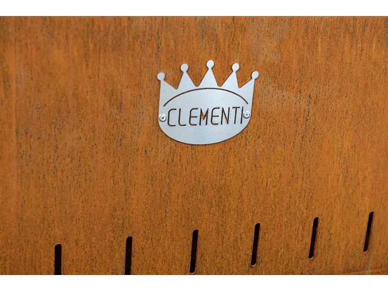 Barbecue a carbone e a legna Clementi Flipper griglia 45x50 cm