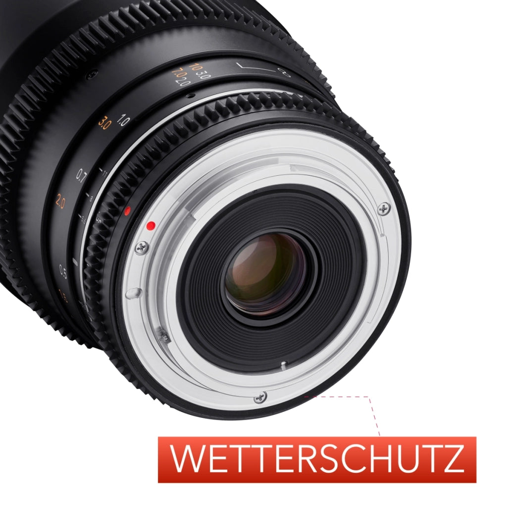 Obiettivo ultragrandangolare MF 14 mm T3,1 VDSLR MK2 – luminoso T3,1 compatibile con attacco Canon EF, lunghezza focale fissa 14 mm, Follow Focus, risoluzione full frame e APS-C 8K