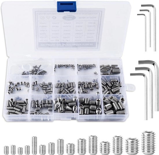 Set di viti in acciaio inossidabile - 300 pezzi