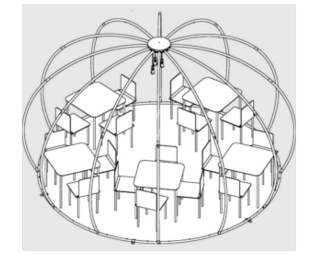 Tenda Igloo Panorama 420/484cm in Alluminio