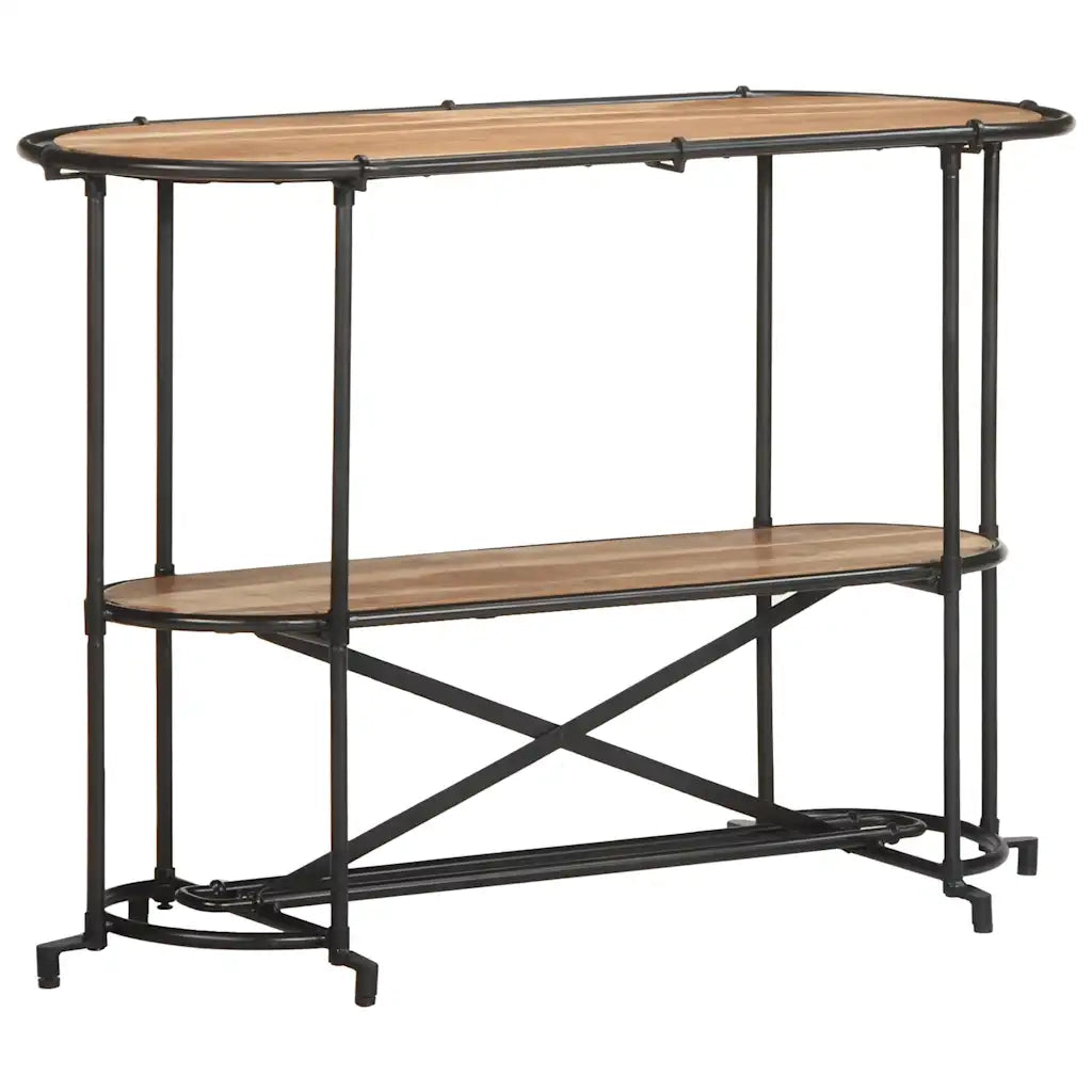 vidaXL Tavolo Consolle 110x42x76 cm in Legno Massello di Acacia