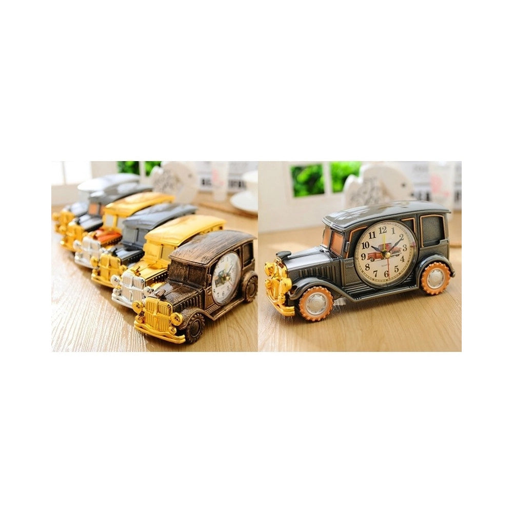 Trade Shop - Orologio Sveglia Tavolo Forma Macchina Classica Car Analogica Allarme Casa -