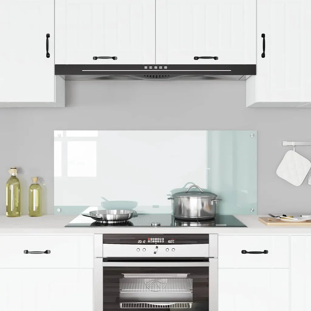 Schienale da cucina Bianco 120 x 50 cm vetro temperato 42001290