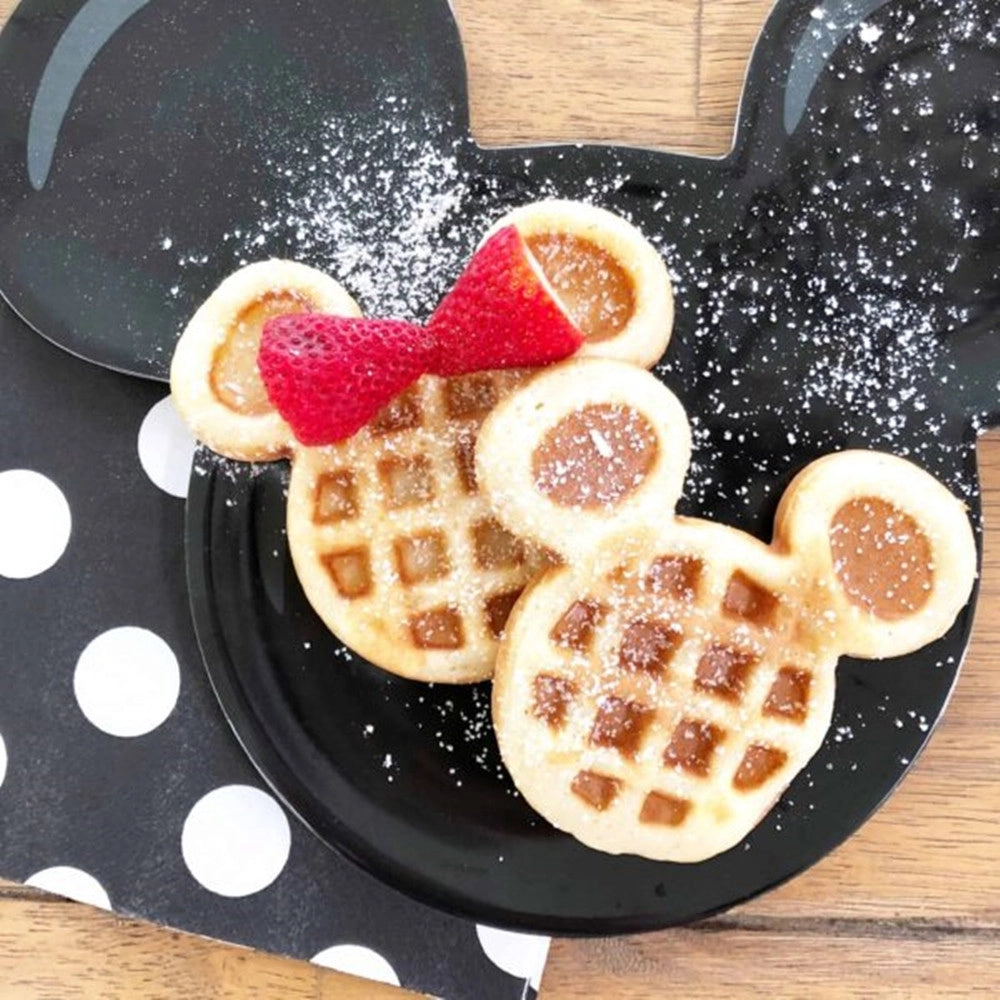 Trade Shop - Mini Piastra Macchina Per Waffle A Forma Di Topolino Antiaderente Bambini Facile Da Usare -