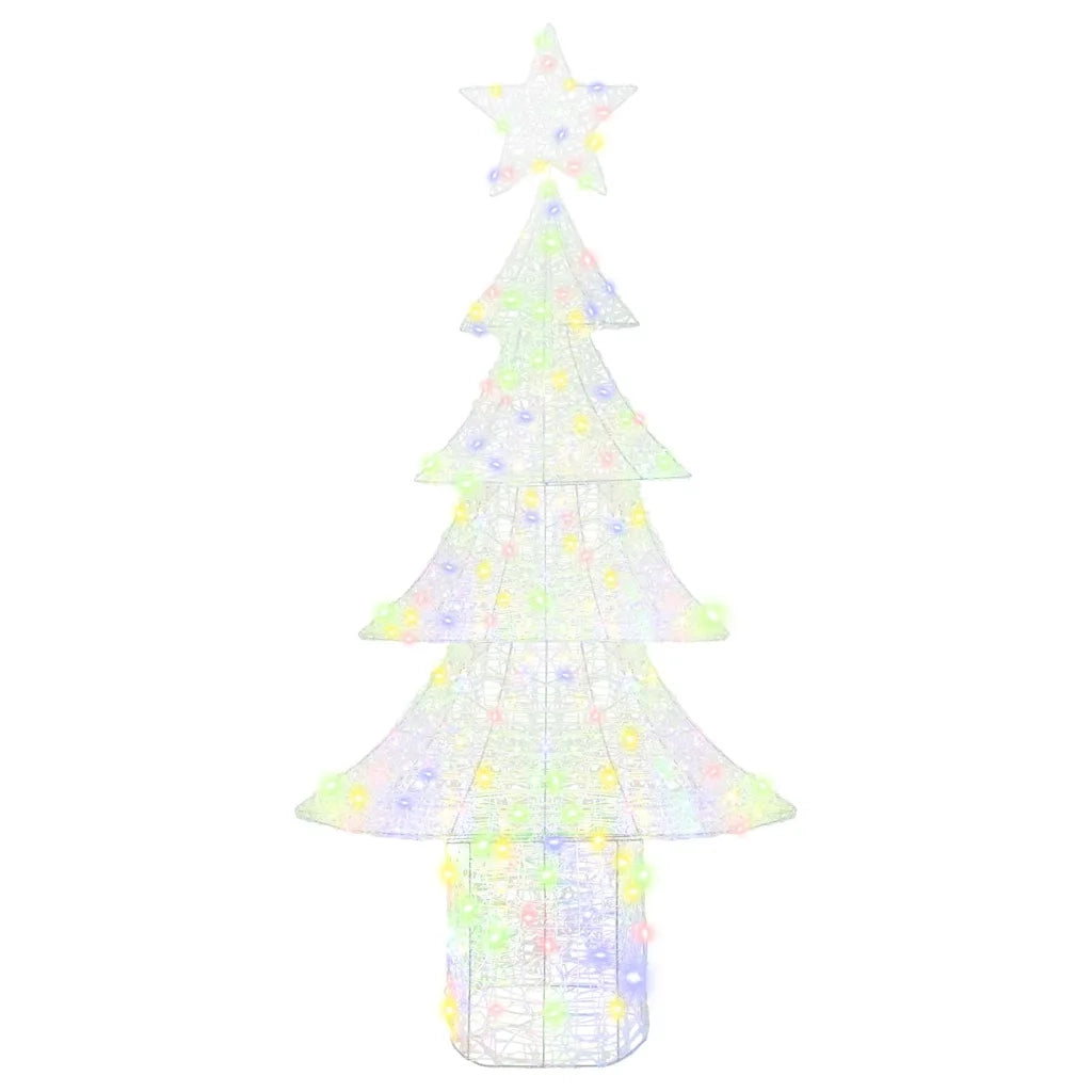 Albero di Natale con 240 LED Multicolore 180 cm Acrilico