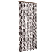 Tenda Antimosche Marrone e Bianca 100x200 cm in Ciniglia CFW5229500