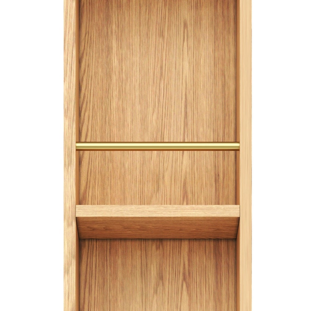 Scarpiera in Legno 3 Ante con Ripiani Aperti ¨C MINIMAL ¨C Bianco