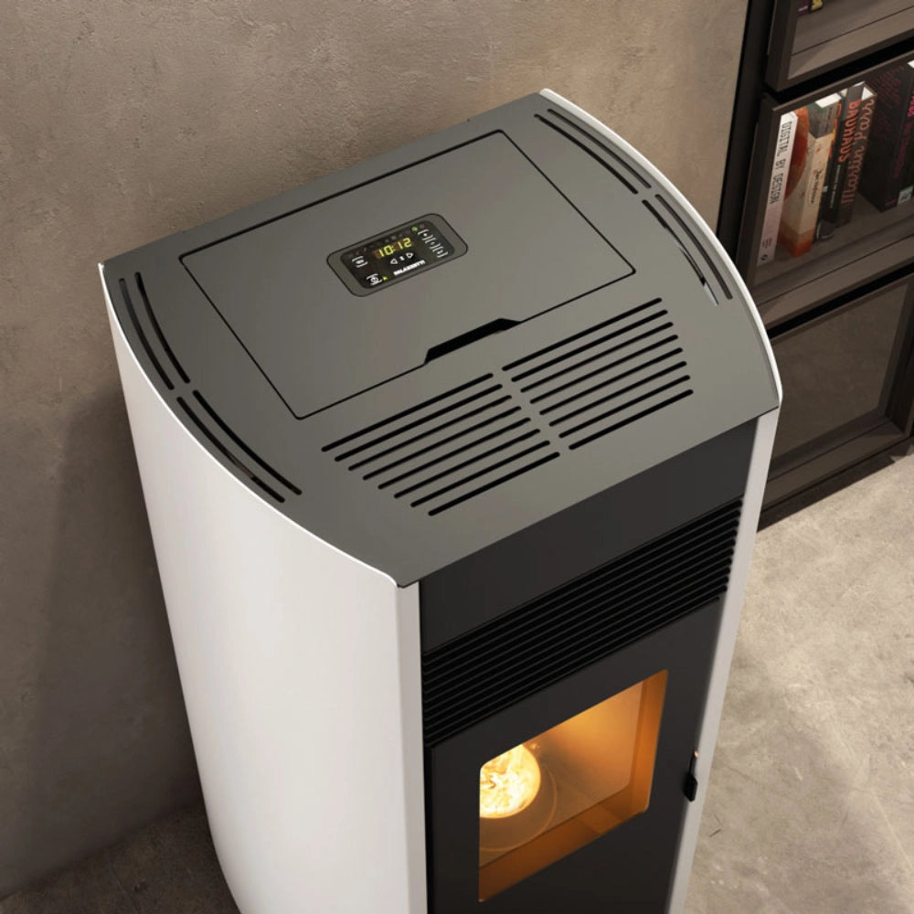 Stufa a pellet palazzetti ecofire milù 8 kw 5 stelle
