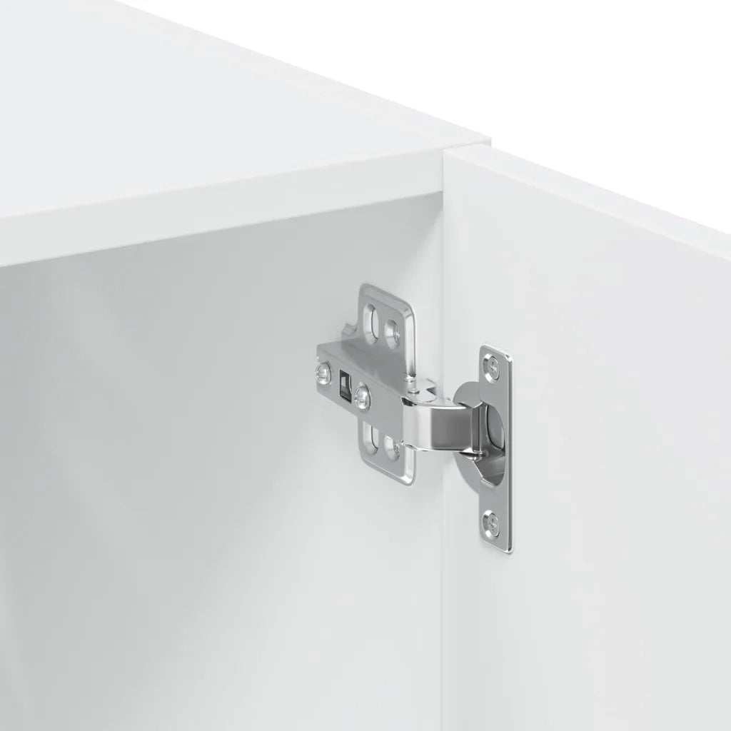 Credenza Bianca 80x42,5x249 cm in Legno Multistrato 3281364