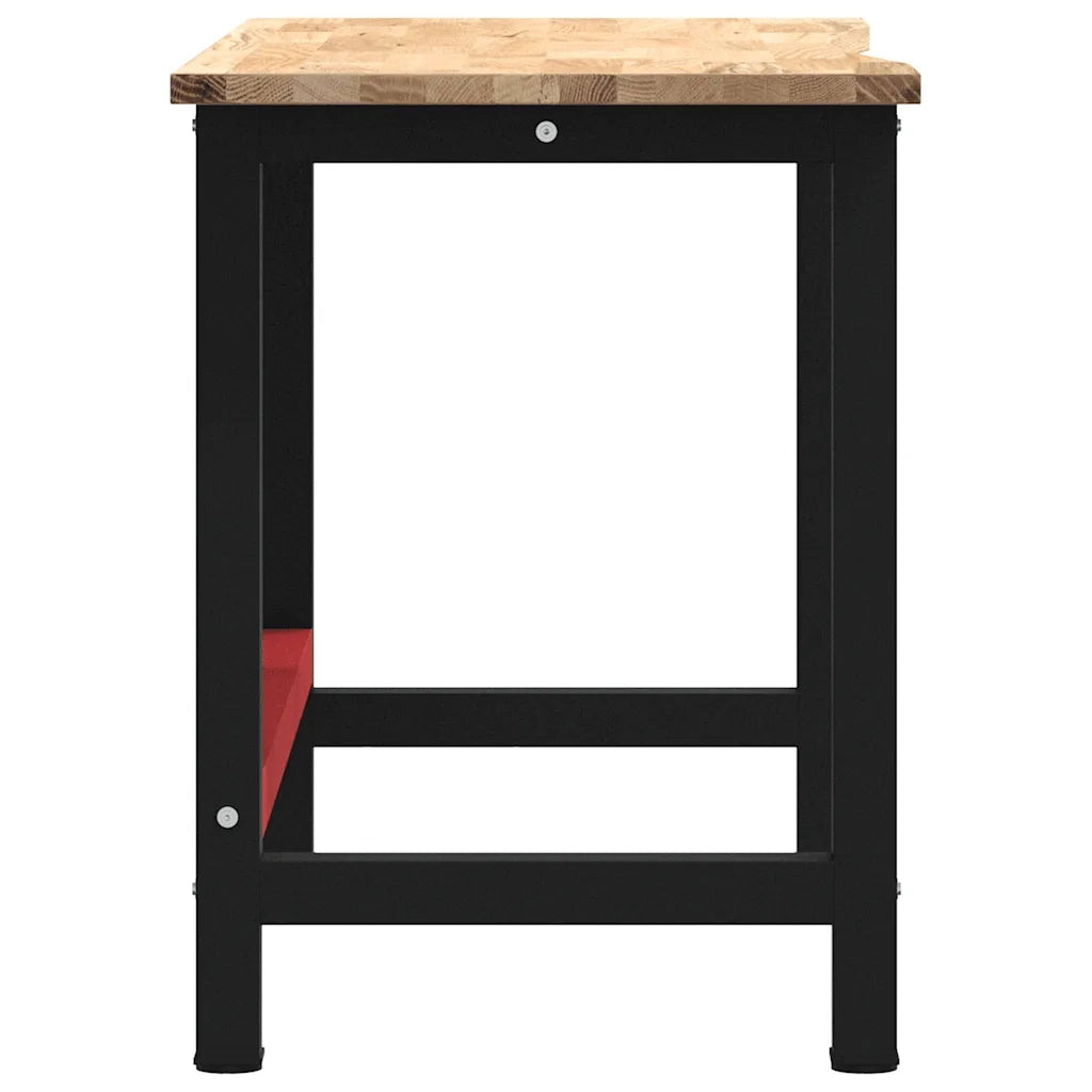 Banco Lavoro 140x60x81,5 cm Legno Massello Rovere