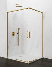Box doccia ingresso angolare 2+2 ABANTE (TWENTY) 80x70 cm Oro