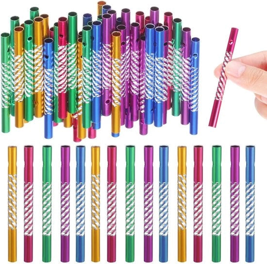 Kit di DIY per lavori in tubi - 100 pezzi - Accessori per falegnameria - Giochi di suono in alluminio