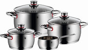 Set di pentole con coperchi 4 parti - duraturo - set di pentole da cucina di lusso - alta qualità - facile da pulire.
