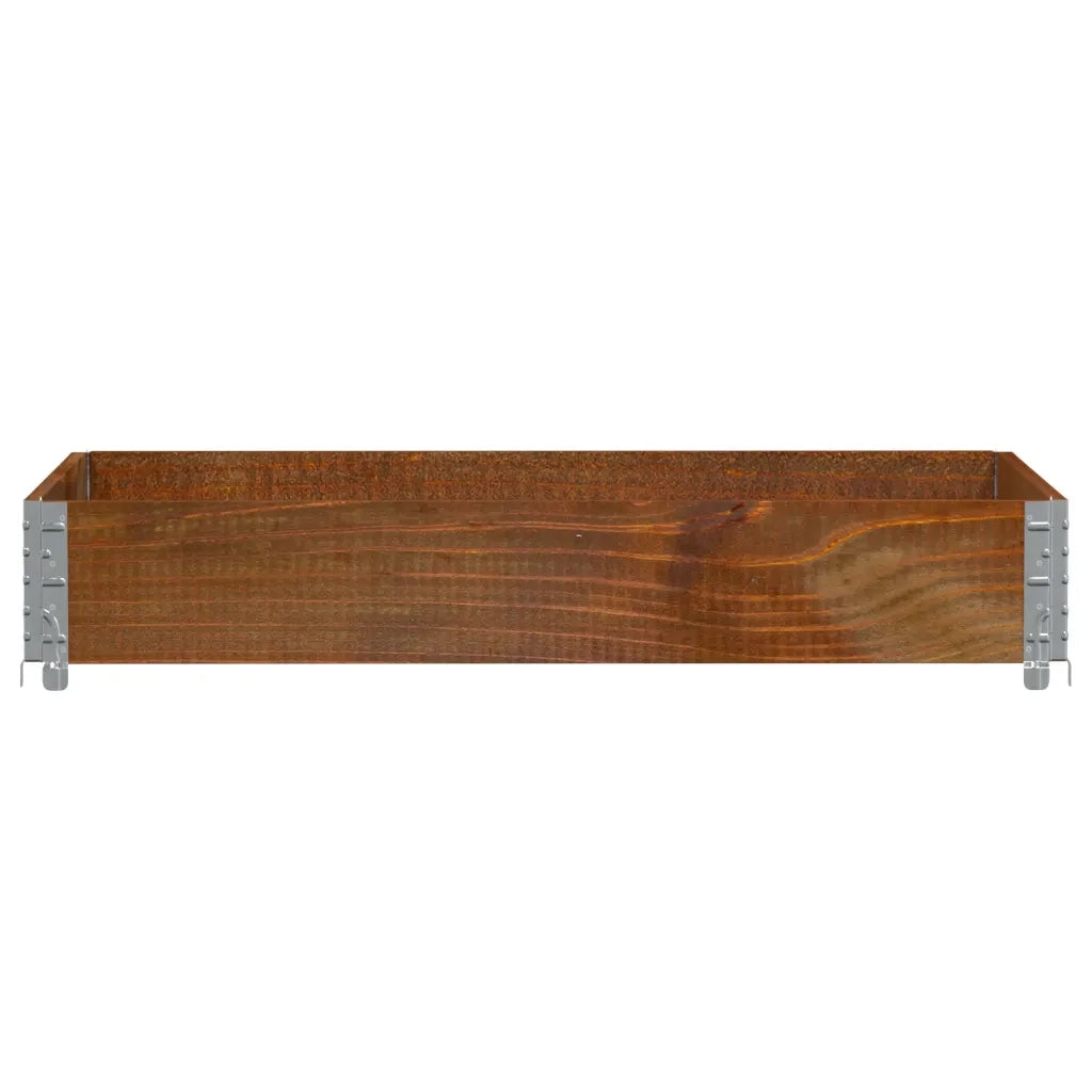 Paretale per Pallet Marrone 120x80cm in Legno Massello di Pino 4010274