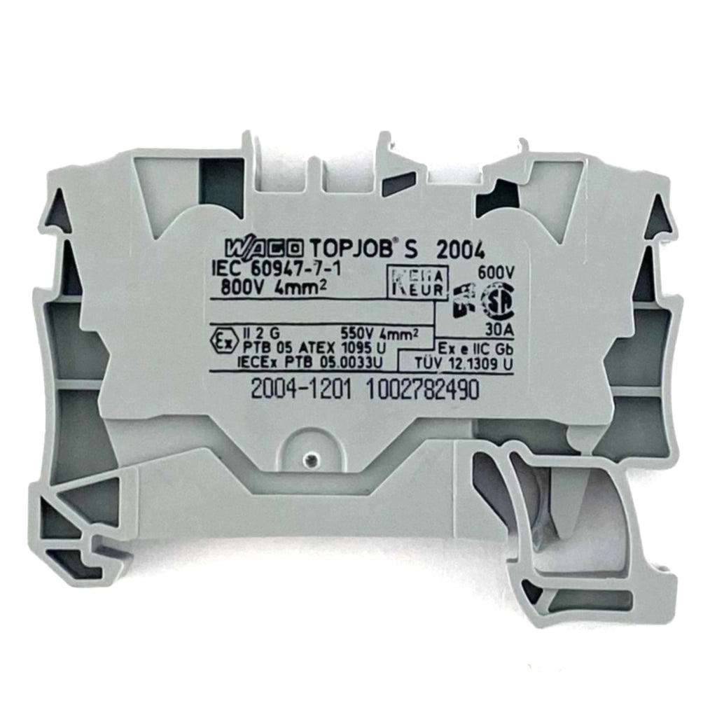 Morsetto passante grigio 4,0mmq. Wago