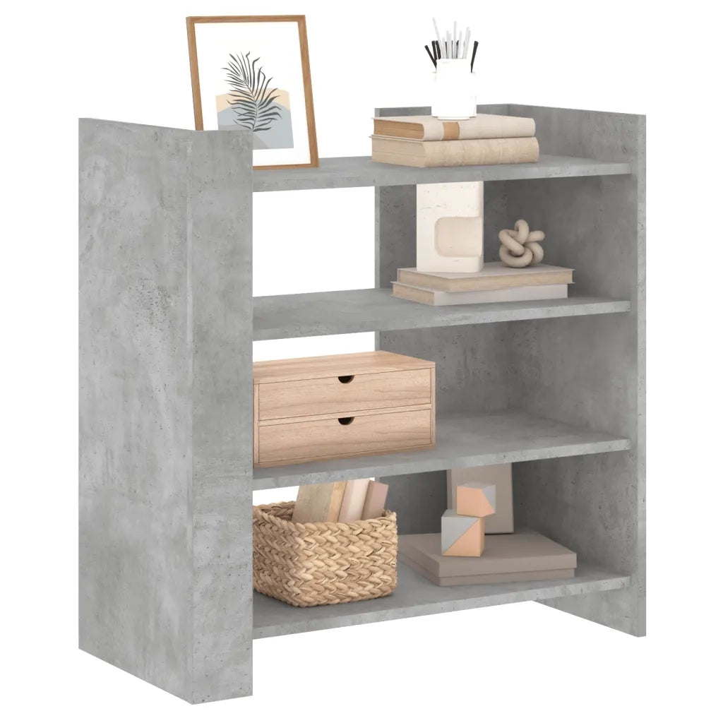 Credenza | Madia | Buffet da pranzo | Armadio da pranzo Grigio Cemento 73,5x35x75 cm in Legno Multistrato