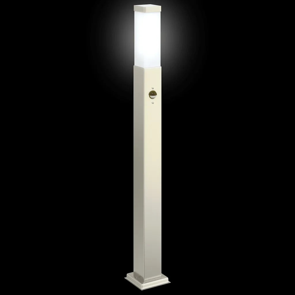 Lampada a paletto con sensore 80 cm Acciaio Inox IP44 4006055