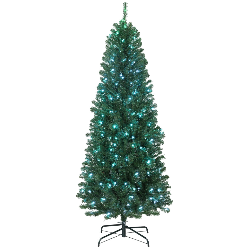 Albero di Natale Artificiale 180 cm ¨C zephmum ¨C Verde, LED Colorate, Telecomando, 899 Punte