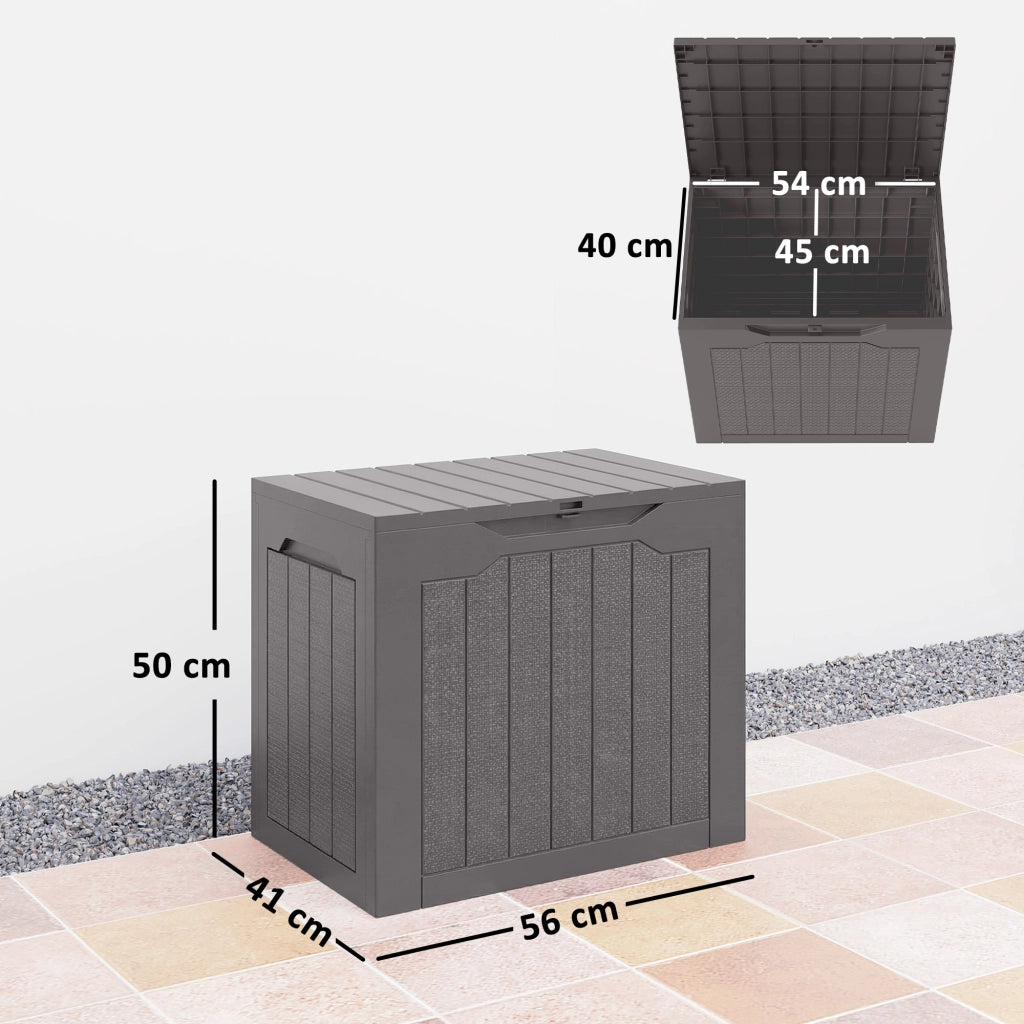 Baule da giardino 93L ¨C Xylo ¨C 56x41x50 cm marrone esterno