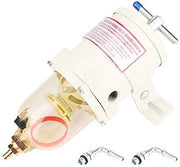 Filtro di combustibile in acciaio inossidabile - Nuovo - Separatore di olio e acqua - Idoneo per imbarcazioni e camion - Flusso massimo 60 GPH - Spazio libero 10,2 cm - Separatore di olio