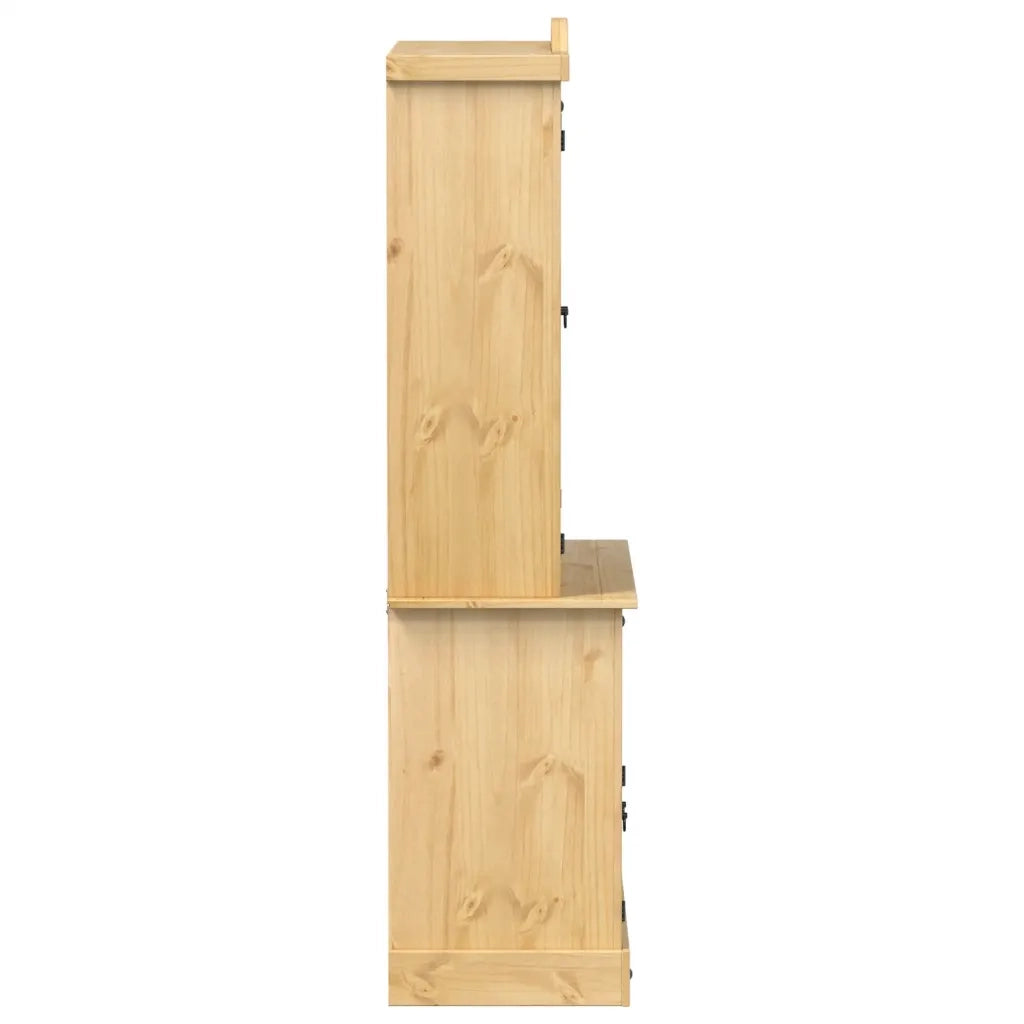 Vetrina Corona 100x48,5x179 cm in Legno Massello di Pino 4005681
