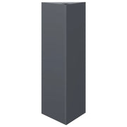 Fioriera | Cassetta per fiori | Vaso da Giardino Antracite Triangolare 30x26x75 cm Acciaio