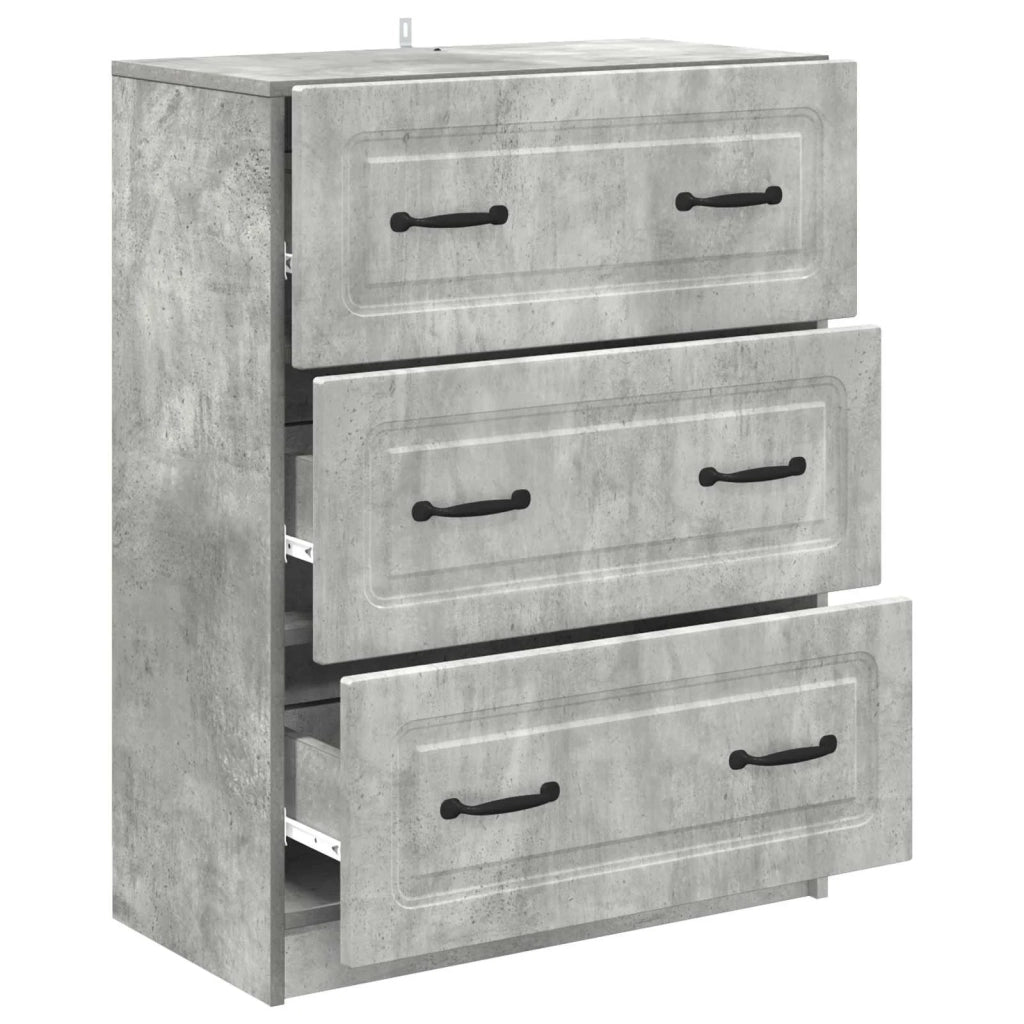 Mobile con Cassetti Grigio Cemento 66 x 34,5 x 87 cm 895758