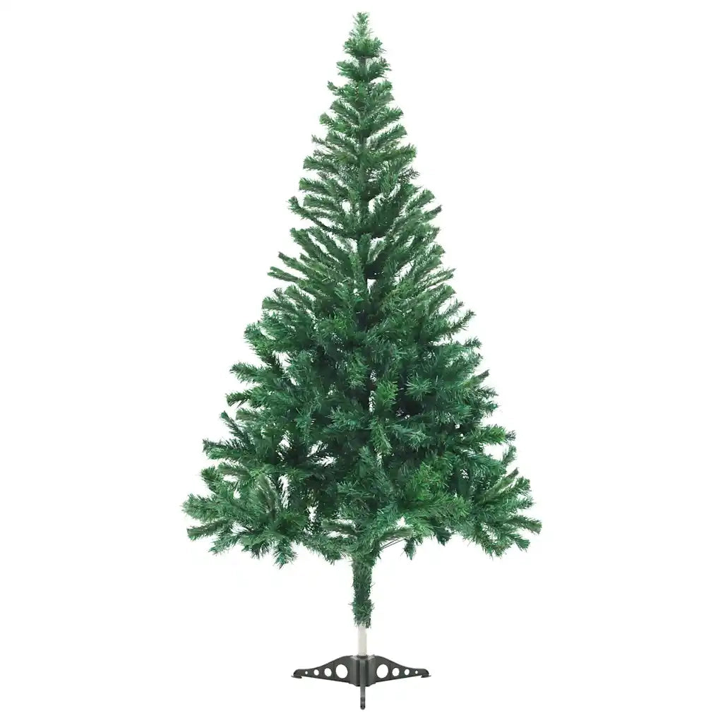 Albero di Natale Preilluminato Palline Bianco 210 cm 910 Rami 3077490