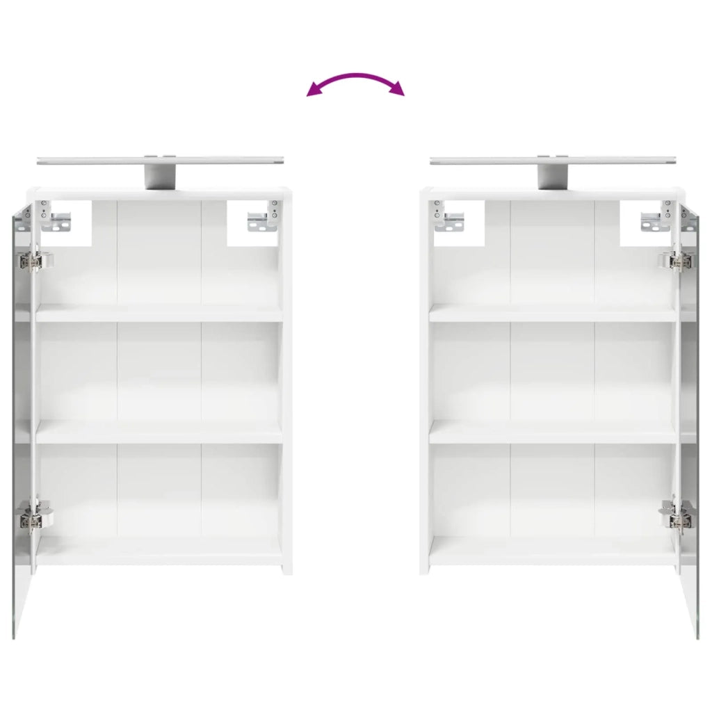 Set di Armadi da Bagno 4 pcs Bianco 43 x 16 x 62,5 cm 3407367