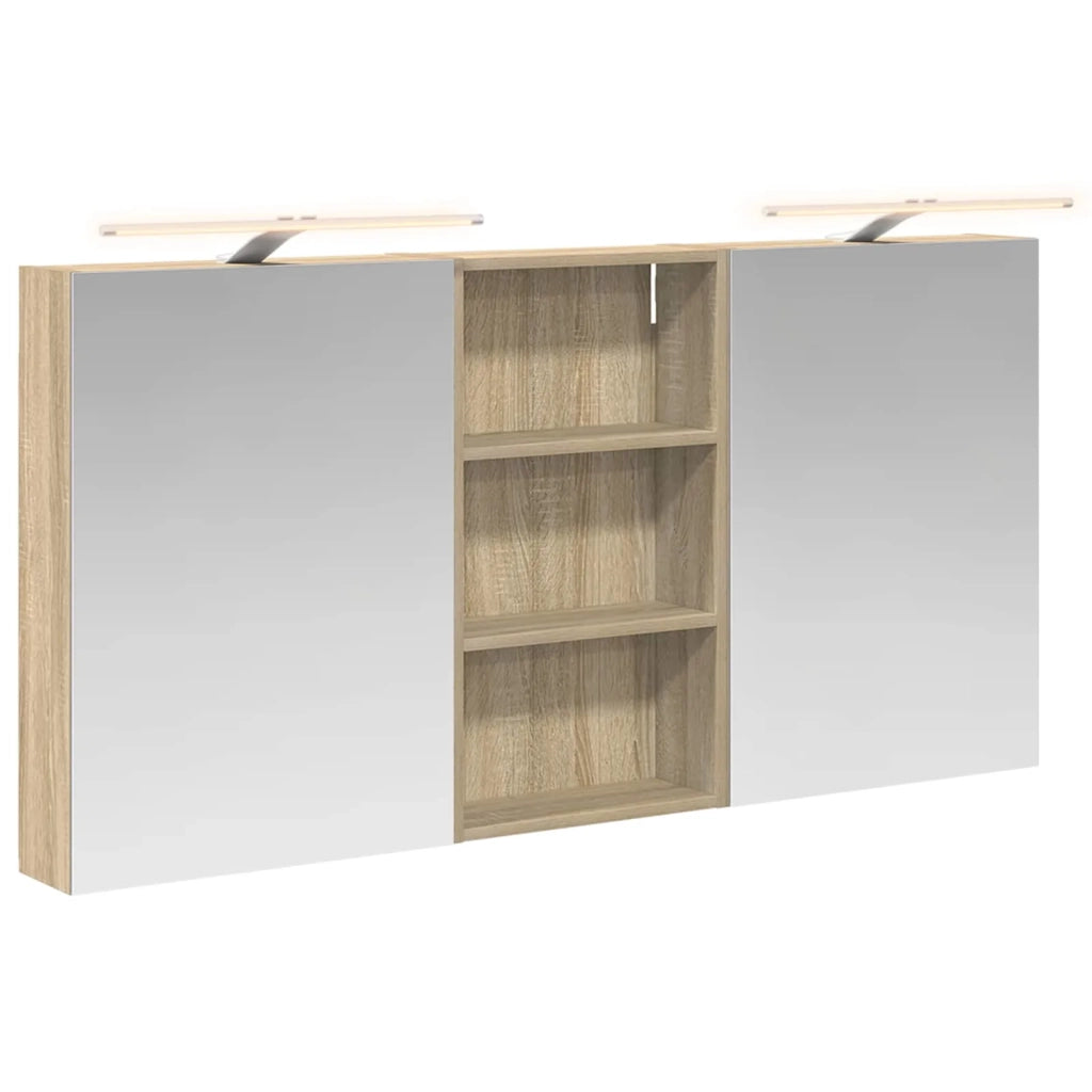 Set di Armadi da Bagno con lo scaffale 3 pcs 140 x 14,5 x 70 cm 3403786