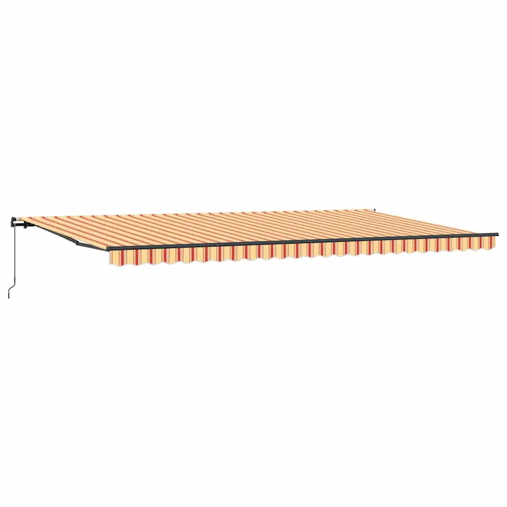 vidaXL Tenda Retrattile giallo e arancione 600 × 350 cm Tessuto