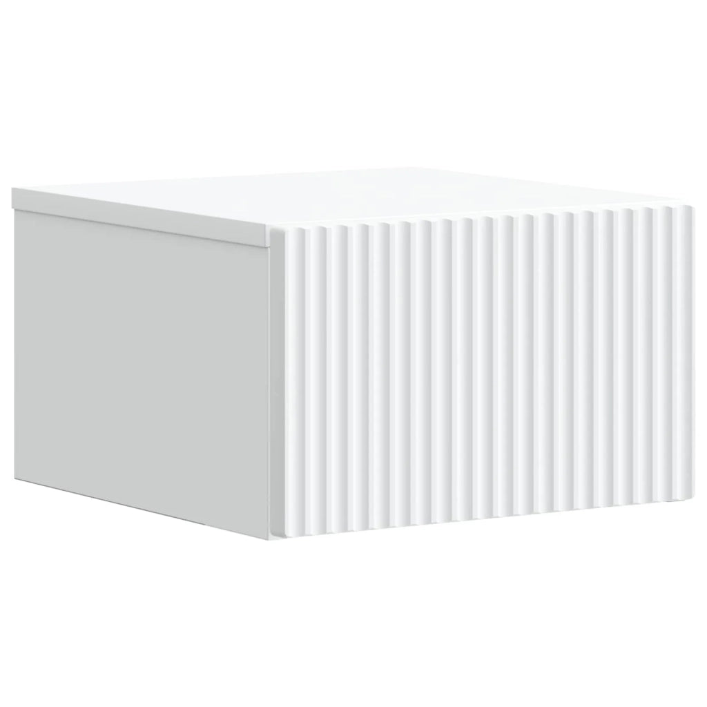 Mobiletto da notte a muro 2 pcs Bianco 33 x 34,5 x 20 cm 898426