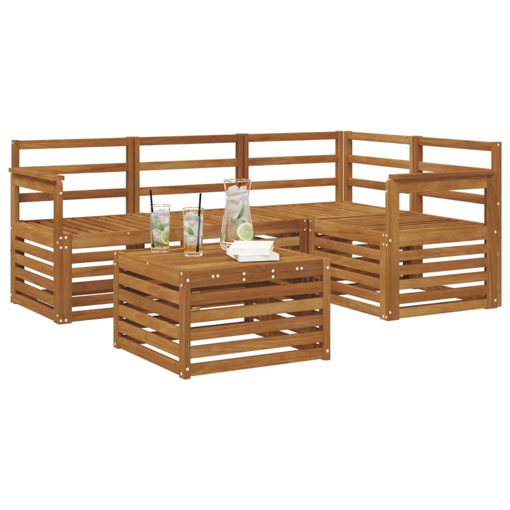 Set di divani da esterno 5 pcs Naturale 3374754